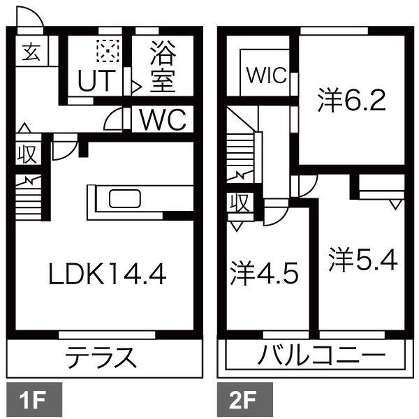 BRISA(3LDK/1階)の間取り写真