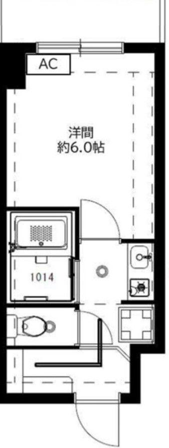 ライオンズマンション錦糸町第8(1K/5階)の間取り写真