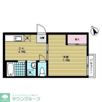 SUNRISE杉並(1DK/1階)の間取り写真