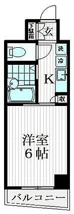 プレール学芸大学弐番館(1K/3階)の間取り写真