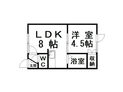 コーポOTK(1LDK/2階)の間取り写真