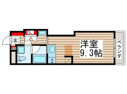 ダイワティアラ津田沼III(ワンルーム/2階)の間取り写真