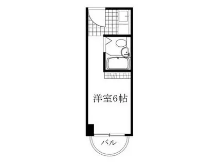 ホワイトシャトー熱田(ワンルーム/2階)の間取り写真