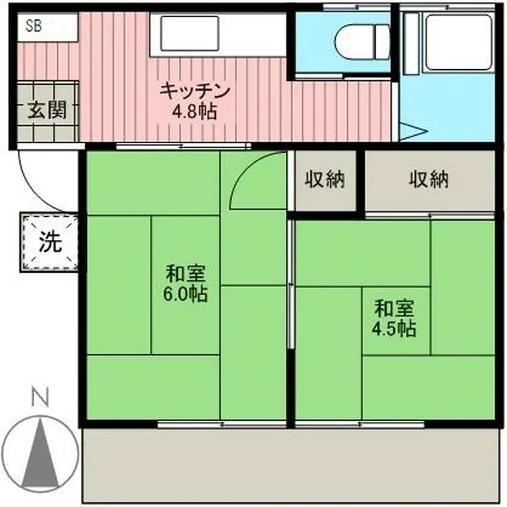 ハウス松下 2階階 間取り