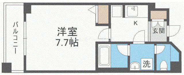 LASANTE京橋(1K/10階)の間取り写真