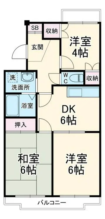 リブセンチュリー小手指 3階階 間取り
