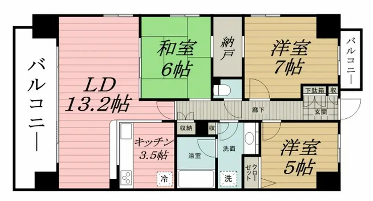 エコロジー千葉みなとレジデンス 4階階 間取り