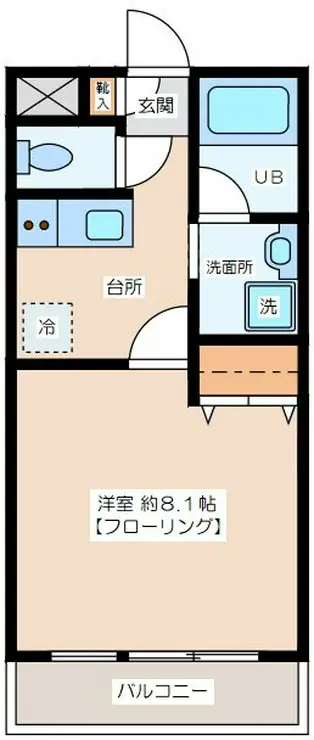 ヒルズU&K 1階階 間取り