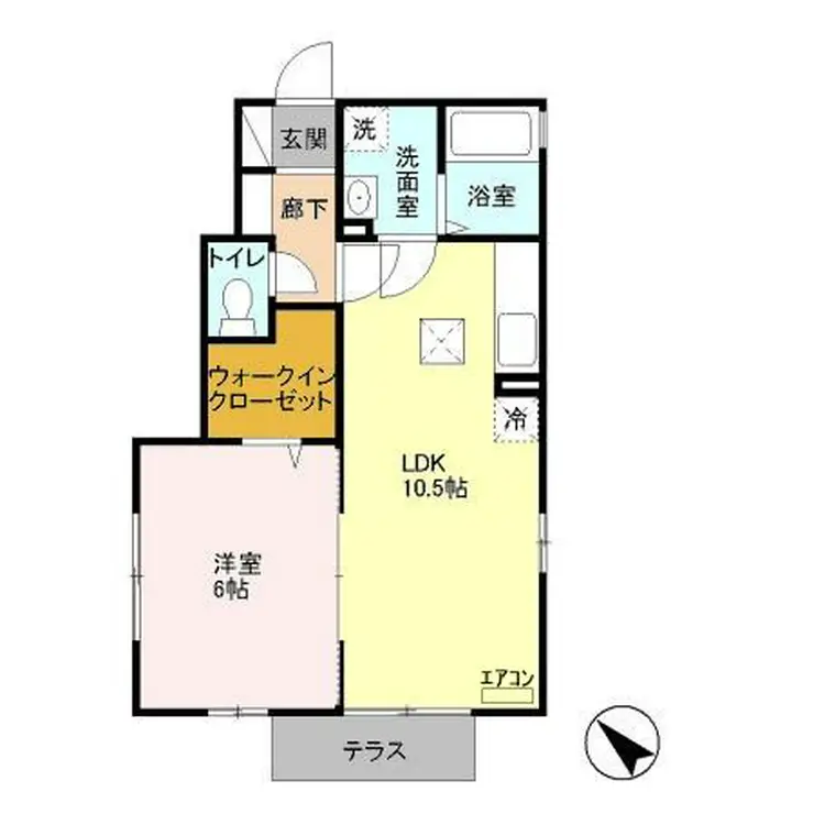 アネックスツイン A 1階階 間取り