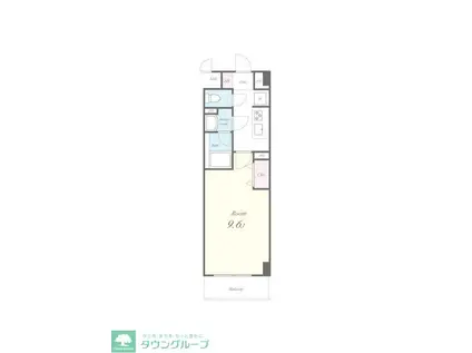 MARKS SAKURA(1K/1階)の間取り写真