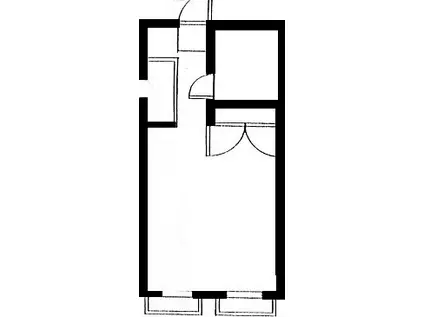 ルージュ茅ヶ崎II(1K/2階)の間取り写真