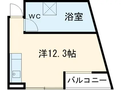 BAUWERK(ワンルーム/2階)の間取り写真