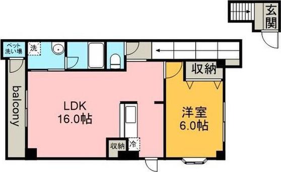 レオパルド義(1LDK/2階)の間取り写真