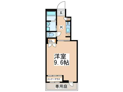 スターテラス蓮台寺(1K/1階)の間取り写真