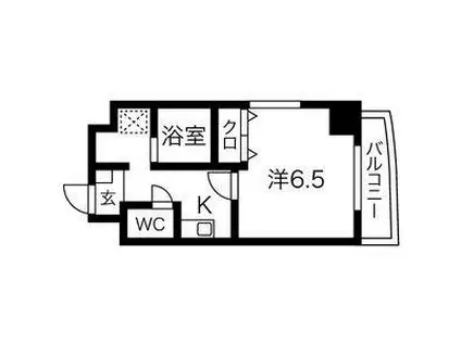 メゾン・ド・リスブラン(1K/4階)の間取り写真