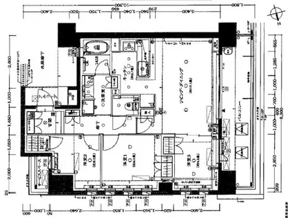 ザ・パークハウス阿倍野昭和町(3LDK/7階)の間取り写真