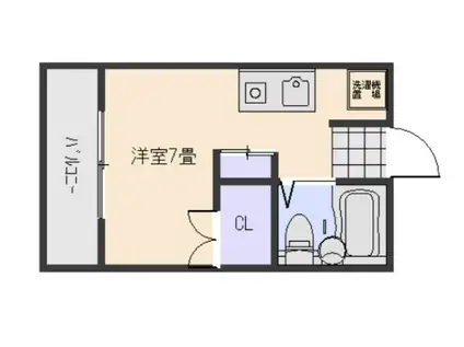 アンシャンテ住吉(ワンルーム/8階)の間取り写真