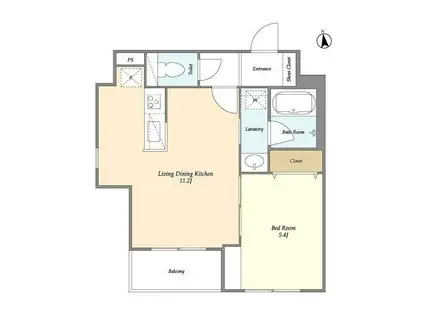 シャルマン グランディール(1LDK/3階)の間取り写真