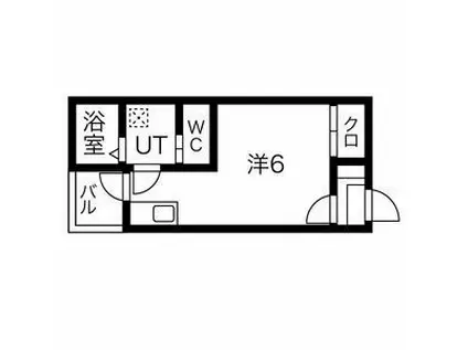 MAISON FAR 黒川(1K/2階)の間取り写真