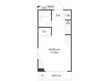 リベルテ本田(1K/3階)の間取り写真