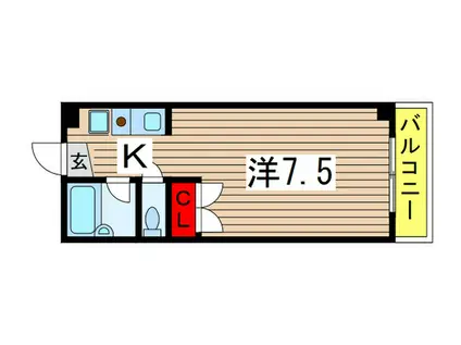 フローラル壱番館(1K/3階)の間取り写真