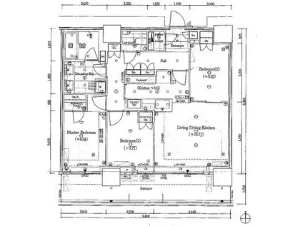 パークシティ中野ザタワー ブリーズ(3LDK/20階)の間取り写真