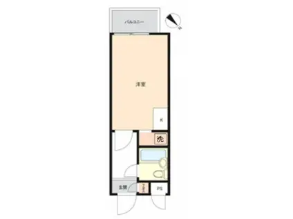 トップ成増(1K/2階)の間取り写真