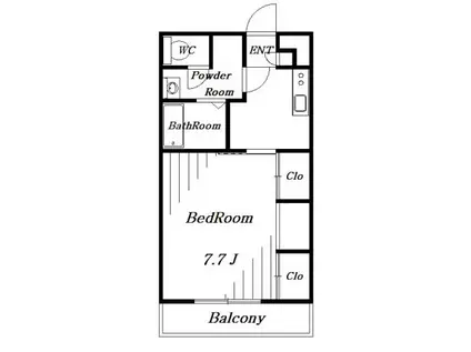 リブリ・ジュネス(1K/1階)の間取り写真