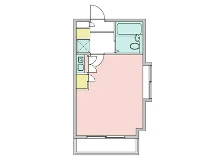 トーシンハイツ立川柴崎町(ワンルーム/4階)の間取り写真