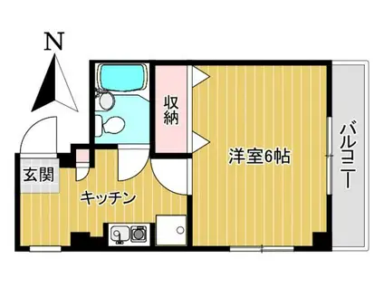 ファミール目白(1K/3階)の間取り写真