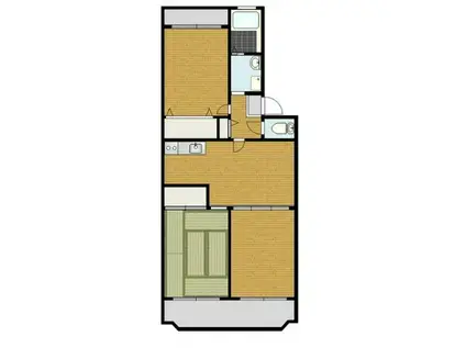 志陽ハイツ青木(3DK/1階)の間取り写真