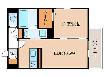 D-ROOM大塚町(1LDK/2階)の間取り写真
