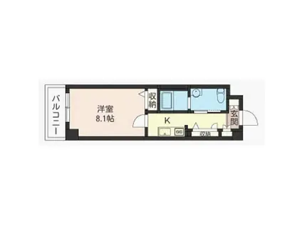 セレーナ片倉(1K/2階)の間取り写真