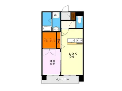 オンブラージュ白山(1LDK/3階)の間取り写真