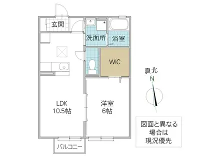 ディアーナ(1LDK/1階)の間取り写真