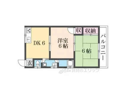 サニーハイツ(3DK/2階)の間取り写真