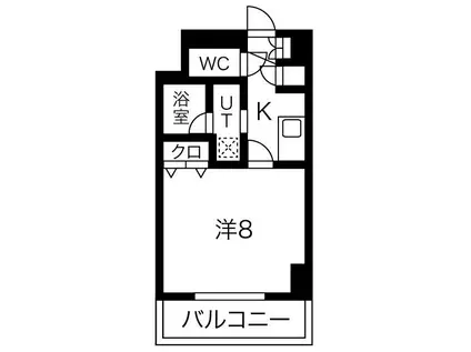 プルミエ志賀本通(1K/5階)の間取り写真