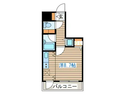 SUM TOMIZAWA(ワンルーム/3階)の間取り写真