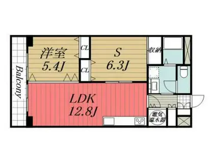 エクセル荻窪(1SLDK/4階)の間取り写真