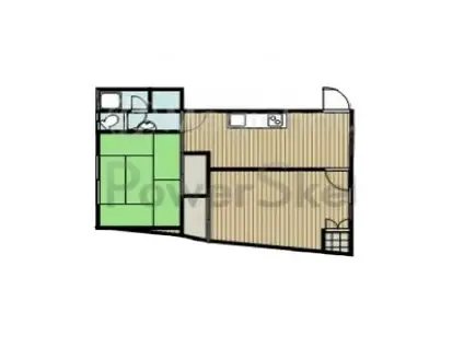 樋口ビル2階北側(2DK/2階)の間取り写真