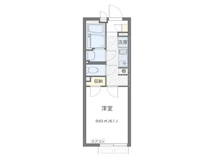 アナベル(1K/3階)の間取り写真