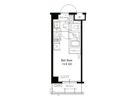 パークアクシス蒲田壱番館(ワンルーム/5階)の間取り写真