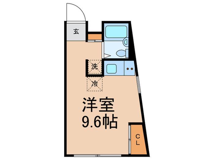 EST LARGO SHIBUYA(ワンルーム/2階)の間取り写真