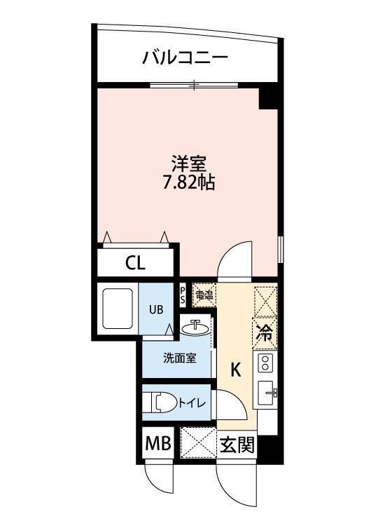 ラフォンテ中野(1K/3階)の間取り写真