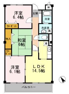 メゾン・エスポワール(3LDK/3階)の間取り写真