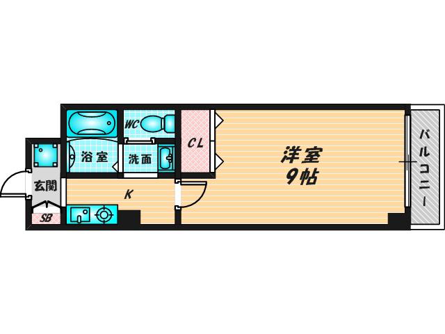 Mプラザ布施弐番館(1K/8階)の間取り写真