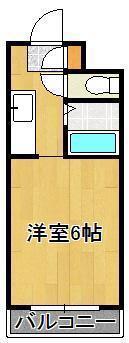 エスポワール幸神I(ワンルーム/3階)の間取り写真