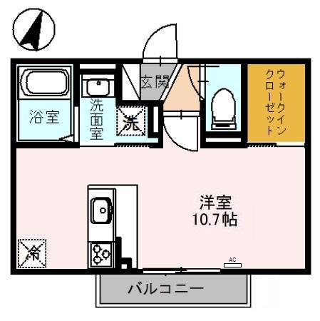 アドラブール24(ワンルーム/3階)の間取り写真