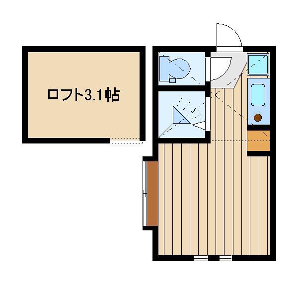 アーバンプレイス江古田IVB(ワンルーム/2階)の間取り写真