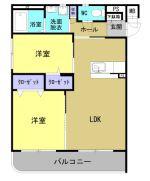 KIARAI(2LDK/3階)の間取り写真